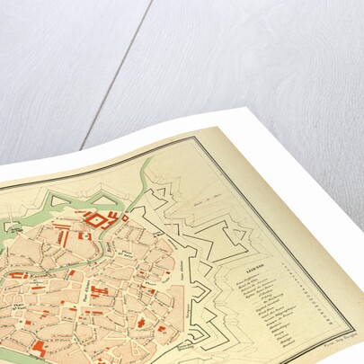 Map of Valenciennes France by Anonymous