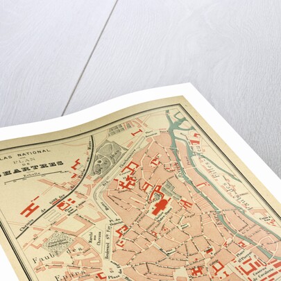 Map of Chartres France by Anonymous