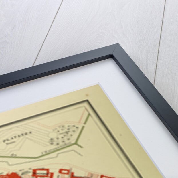 Map of Perpignan France by Anonymous