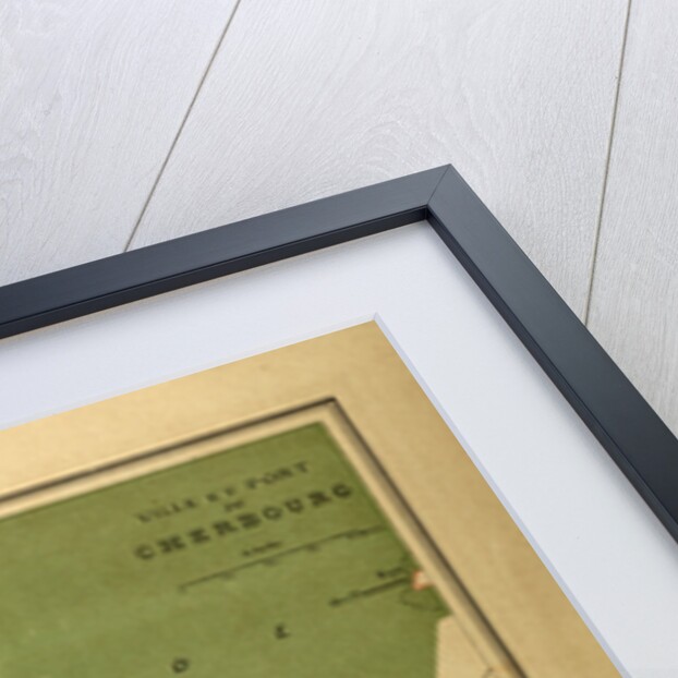 Map of Cherbourg France by Anonymous