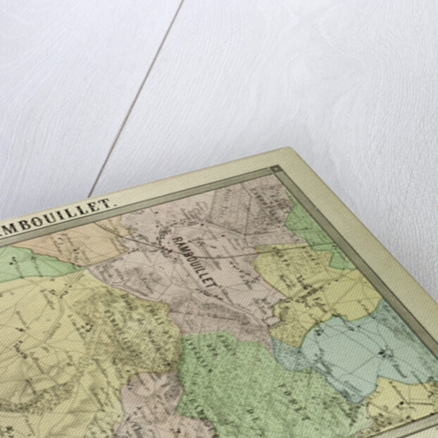 Map of Rambouillet France by Anonymous