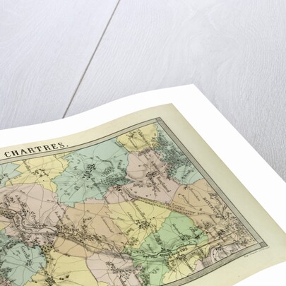 Map of Chartres France by Anonymous