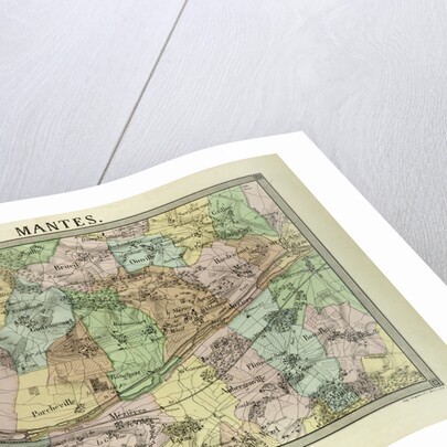 Map of Mantes France by Anonymous