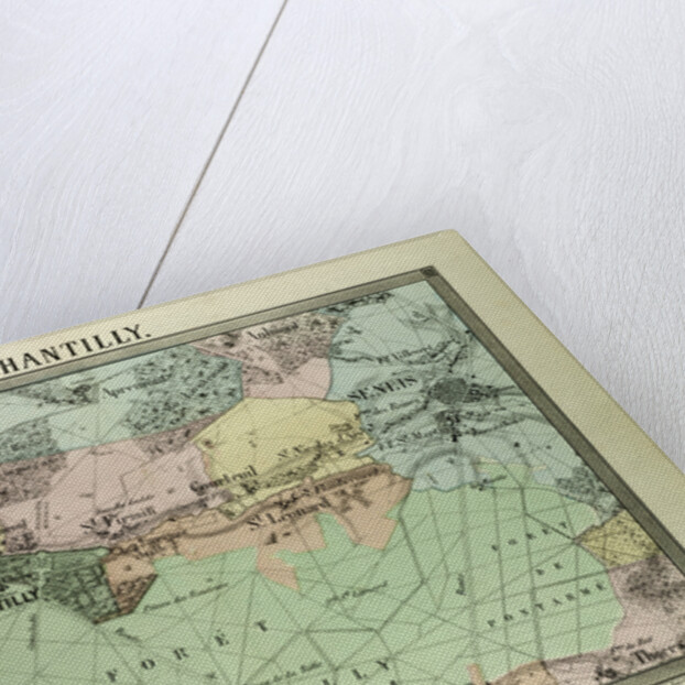 Map of Chantilly France by Anonymous