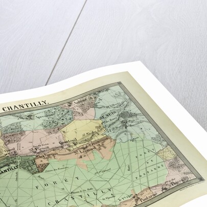 Map of Chantilly France by Anonymous
