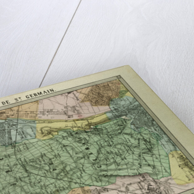 Map of the Forest of St. Germain France by Anonymous