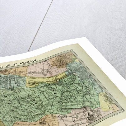 Map of the Forest of St. Germain France by Anonymous