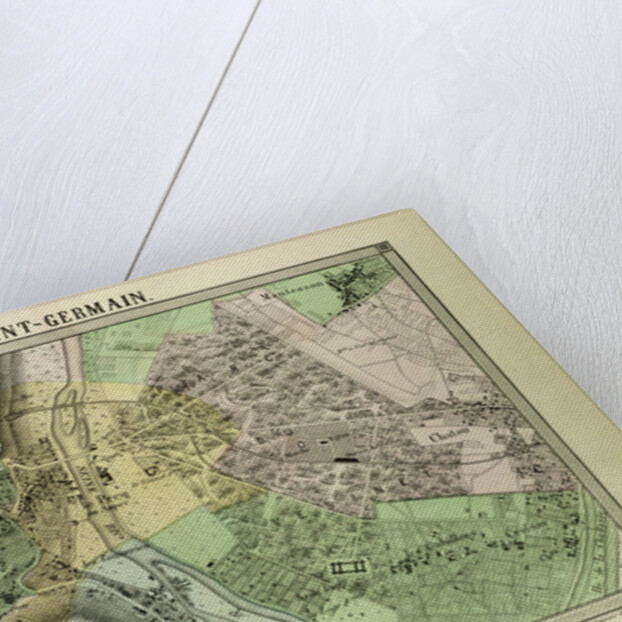 Map of Saint-Germain France by Anonymous