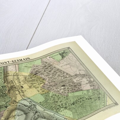 Map of Saint-Germain France by Anonymous