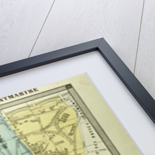 Map of 18th Arrondissement De La Butte-Montmartre Paris France by Anonymous