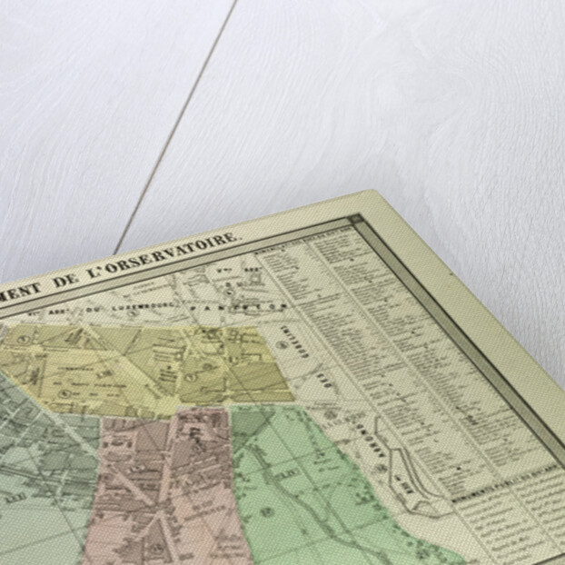 Map of the 14th Arrondissement De L'Observatoire Paris France by Anonymous
