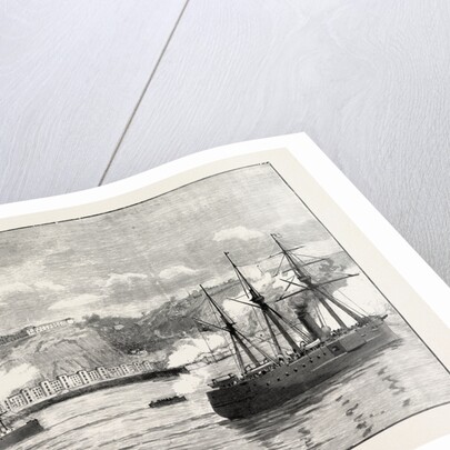 The Civil War in Chile Hostilities at Valparaiso: Exchange of Shots Between Shore Batteries and Chilian Ironclad Blanco Encalada 1891 by Anonymous