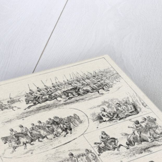 Cavalry Manoeuvres of the Bangalore Division Madras Presidency India by Anonymous