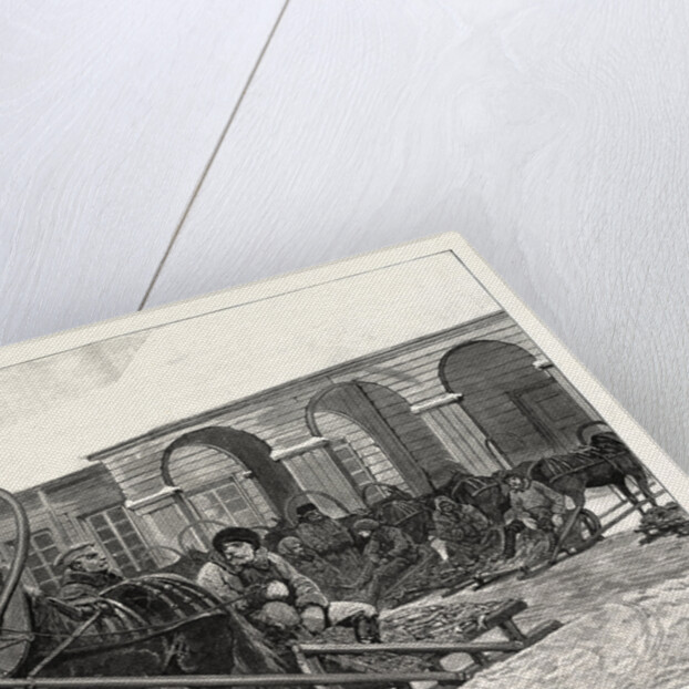 Sketches in Siberia: A Corner of the Market Yeniseisk. by Anonymous