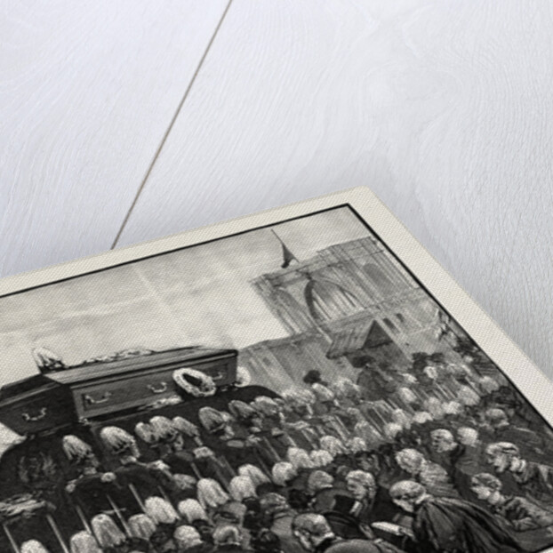 The Funeral of Count Moltke: Procession to the Lehrter Railway Station Berlin Germany by Anonymous