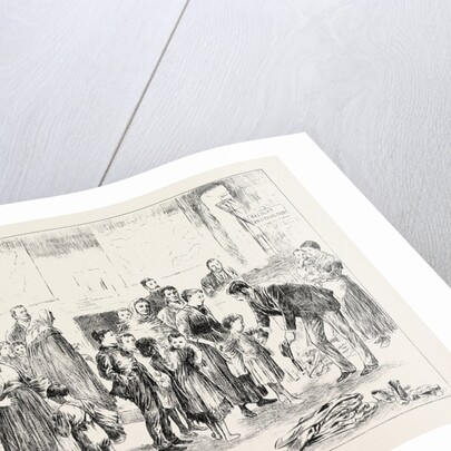 Clothing Poor Children in a West of Ireland Schoolhouse. by Anonymous