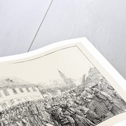 Labour Riots in Hungary: Outside the Townhall at Békéscsaba by Anonymous