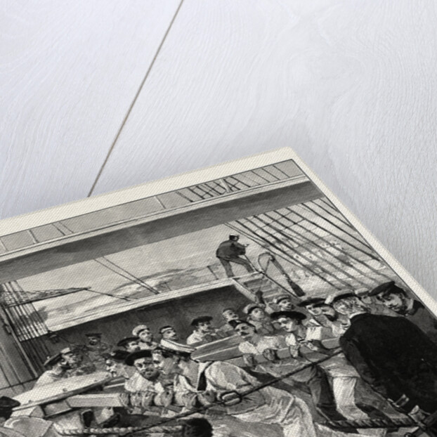 Heave Together! French and English Seamen Assisting a Stranded French Cruiser. by Anonymous