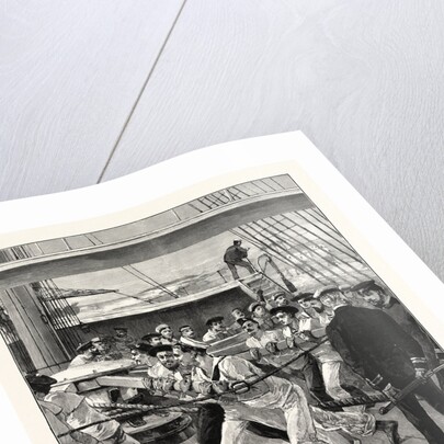 Heave Together! French and English Seamen Assisting a Stranded French Cruiser. by Anonymous