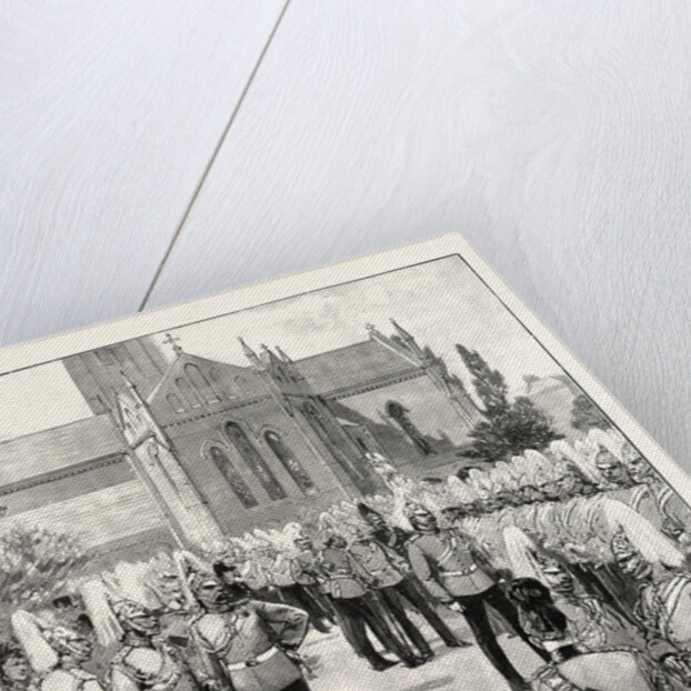 Church Parade of the Household Cavalry at Windsor UK by Anonymous