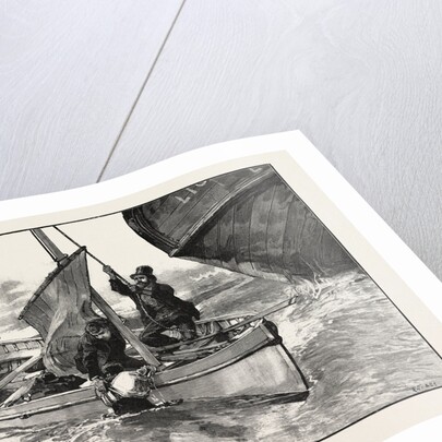 While I Grabbed Him to Help Him Inboard Abraham Was Hoisting the Sail. by Anonymous