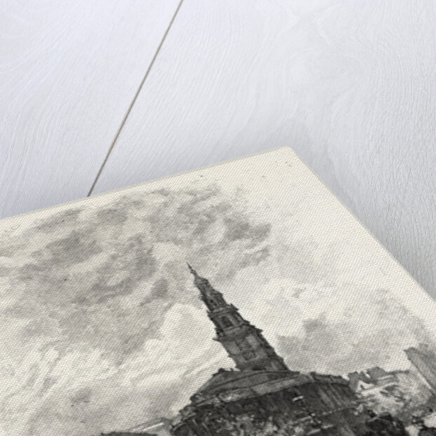 St. Clement Danes', from the East by Anonymous