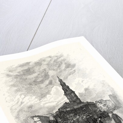 St. Clement Danes', from the East by Anonymous