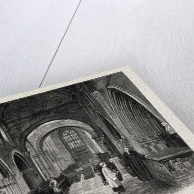 Wimborne: The Nave, Looking West by Anonymous