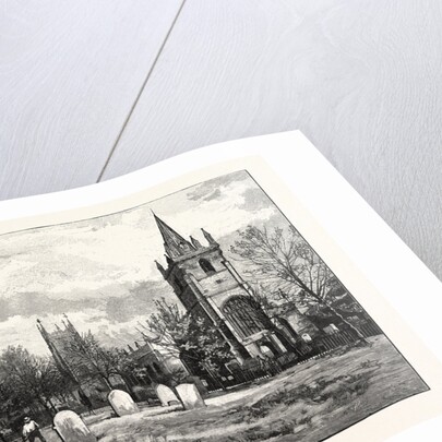 From Left to Right: All Saints' Church, the Bell Tower, Evesham Abbey, St. Laurence's Church by Anonymous