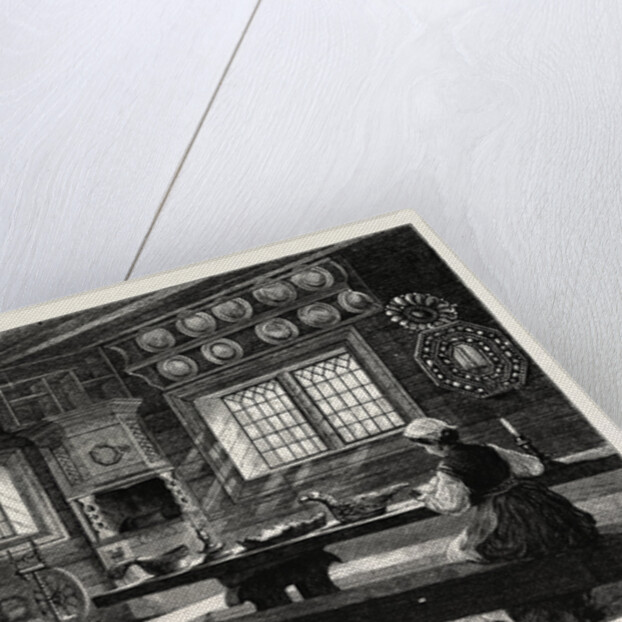 Interior of an Old Thelemarken House Now at Bygdo, Near Christiania, Oslo by Anonymous