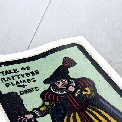 Illustration of English Tales Folk Tales and Ballads. A Woman Wearing a Yellow and Red Dress by Anonymous