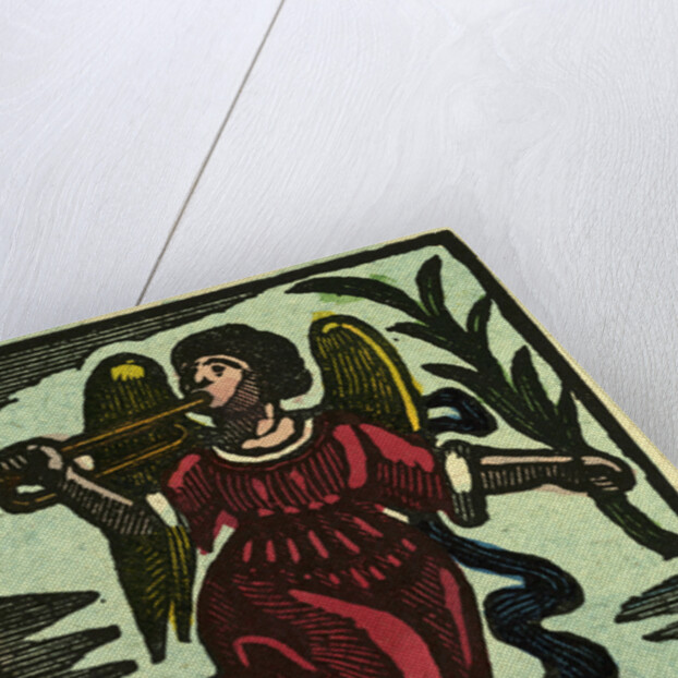 Illustration of English Tales Folk Tales and Ballads. An Angel with a Trumpet. by Anonymous