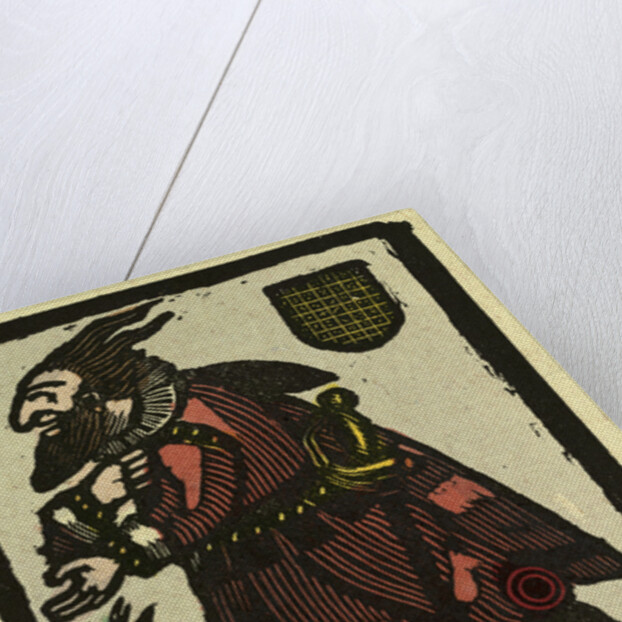 Illustration of English Tales Folk Tales and Ballads. A Man with a Beard Dressed in Red by Anonymous
