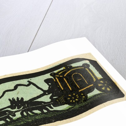 Illustration of English Tales Folk Tales and Ballads. A Coach Drawn by Four Horses on the Road to a Castle by Anonymous