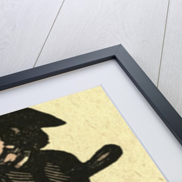 Illustration of English Tales Folk Tales and Ballads. A Man Blowing the Horn. Music by Anonymous