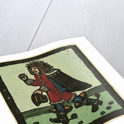 Illustration of English Tales Folk Tales and Ballads. A Man Dressed in Red Going for a Walk by Anonymous