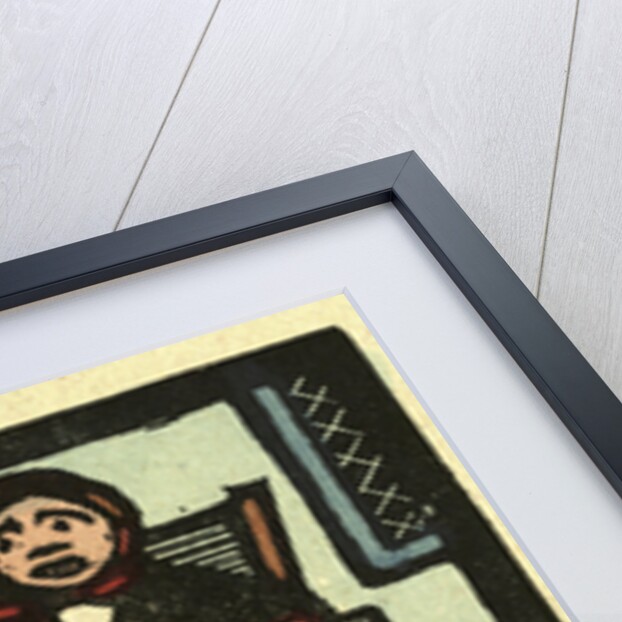 Illustration of English Tales Folk Tales and Ballads. Two People Sitting at a Table. Two Pipes and Two Mugs by Anonymous