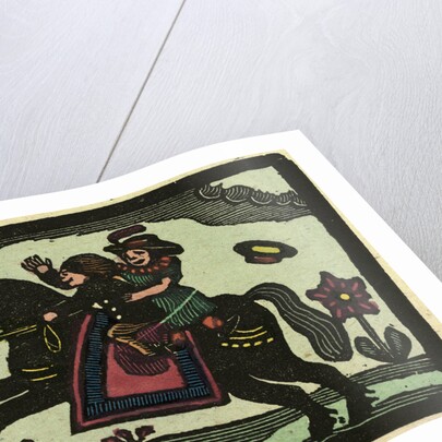 Illustration of English Tales Folk Tales and Ballads. Two Children on a Horse by Anonymous