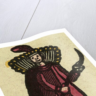 Illustration of English Tales Folk Tales and Ballads. A Woman Wearing a Red Dress by Anonymous