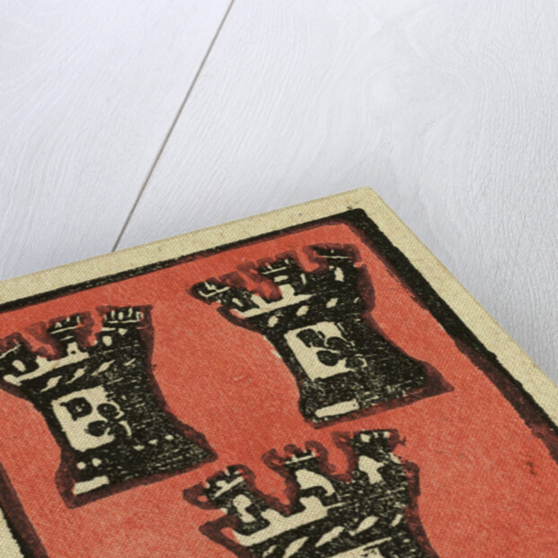 Illustration of English Tales Folk Tales and Ballads. A Coat of Arms Depicting Three Castles by Anonymous