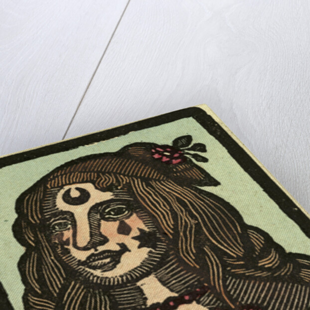 Illustration of English Tales Folk Tales and Ballads. A Woman with a Star on Her Face and a Flower in Her Hair by Anonymous