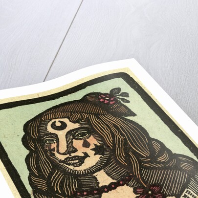 Illustration of English Tales Folk Tales and Ballads. A Woman with a Star on Her Face and a Flower in Her Hair by Anonymous