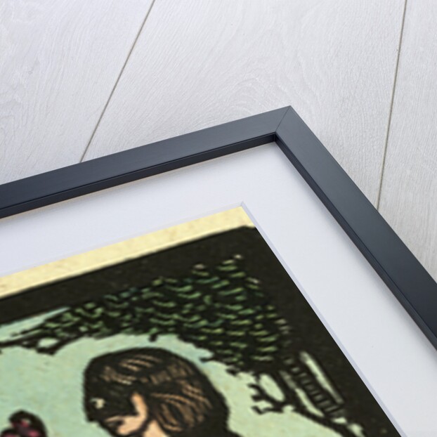 Illustration of English Tales Folk Tales and Ballads. A Woman Giving a Flower to a Man by Anonymous