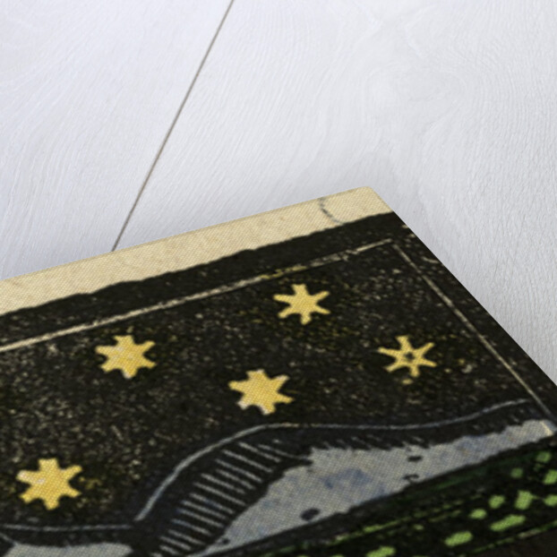 Illustration of English Tales Folk Tales and Ballads. A Shooting Star Over a Range of Mountains by Anonymous
