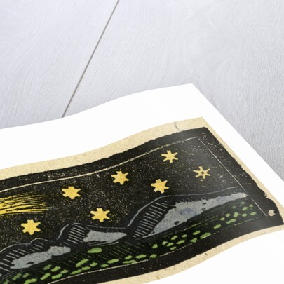 Illustration of English Tales Folk Tales and Ballads. A Shooting Star Over a Range of Mountains by Anonymous