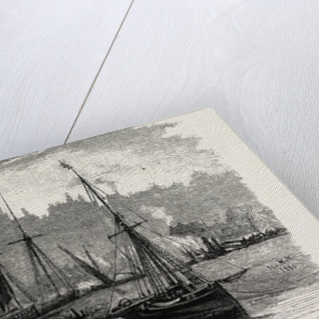 Trawlers Near the Ferry by Anonymous