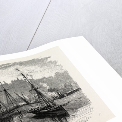 Trawlers Near the Ferry by Anonymous