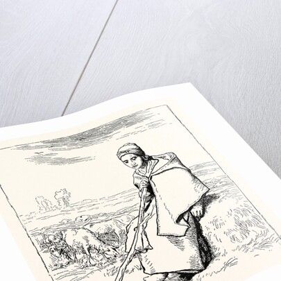 Shepherding, La Bergere, Shepherd by Anonymous