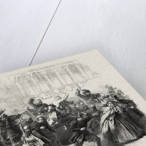 The Recent Outbreak at Warsaw: The Religious Procession Proceeding from the Church of the Bernardins Attacked by the Cossacks by Anonymous