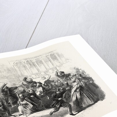 The Recent Outbreak at Warsaw: The Religious Procession Proceeding from the Church of the Bernardins Attacked by the Cossacks by Anonymous